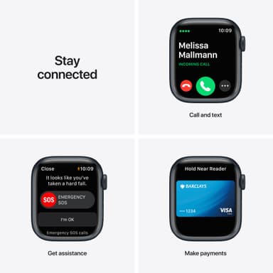 Apple Watch Series 7 41mm eSIM (midnight aluminum/midnight sport band)