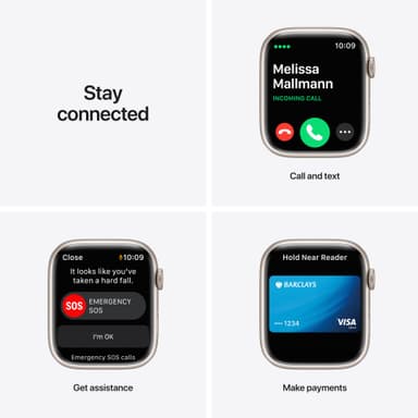 Apple Watch Series 7 45mm eSIM ((starlight alu. / starlight sport band)