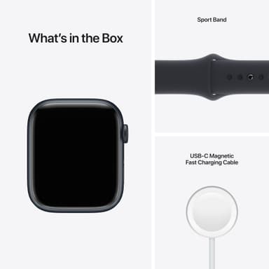 Apple Watch Series 7 45mm eSIM (midnight aluminum/midnight sport band)