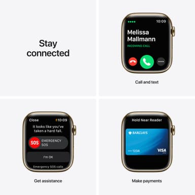 Apple Watch Series 7 45mm eSIM (gold stain.st/gold Milan. loop)