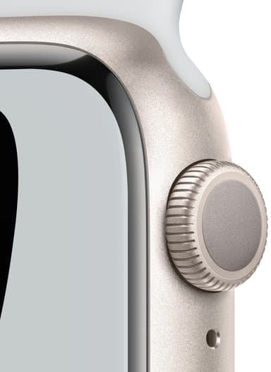 Apple Watch Series 7 Nike 41mm GPS (starlight alu. / platinum, blk. sport band)