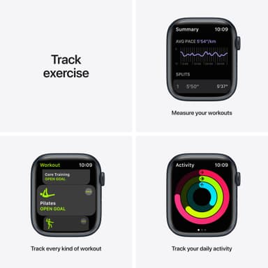 Apple Watch Series 7 Nike 45mm GPS (midnight alu. / anthr. blk. sport band)
