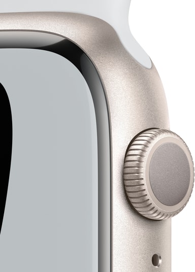 Apple Watch Series 7 Nike 45mm GPS (starlight alu. / platinum, blk. sport  band) - Elgiganten