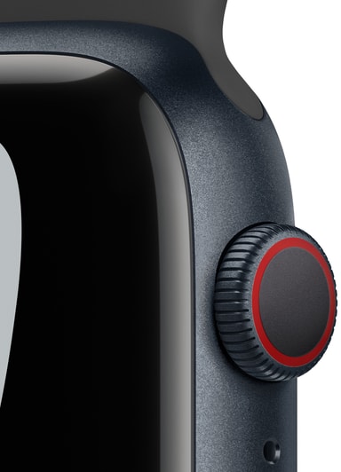 Apple Watch Series 7 Nike 45mm eSIM (midn. alu./anthr. blk. spo. band) -  Elgiganten