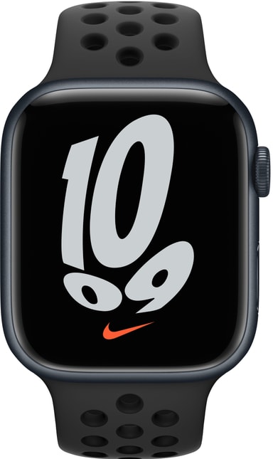 Apple Watch Series 7 Nike 45mm eSIM (midn. alu./anthr. blk. spo. band) -  Elgiganten