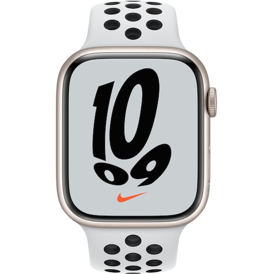Apple Watch Series 7 Nike 45mm eSIM (star.alu./p. plat. blk. sp. band)