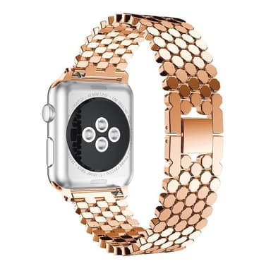 SKALO Fish Scale Metallarmband Apple Watch 38/40/41mm - Roséguld
