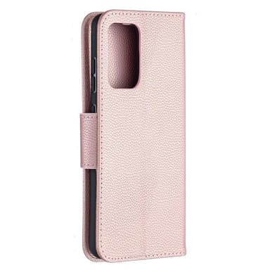 SKALO Samsung A52/A52s Premium Litchi Plånbok - Rosa