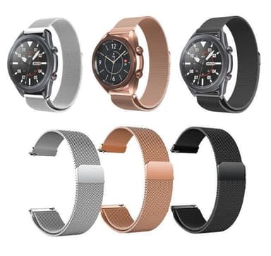 SKALO Milanese Loop till Samsung Watch 3 41mm - Silver