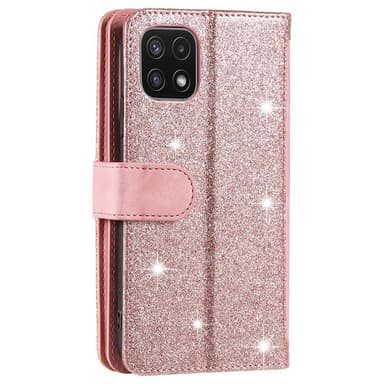 SKALO Samsung A22 5G Big Wallet Mocka Plånboksfodral - Rosa