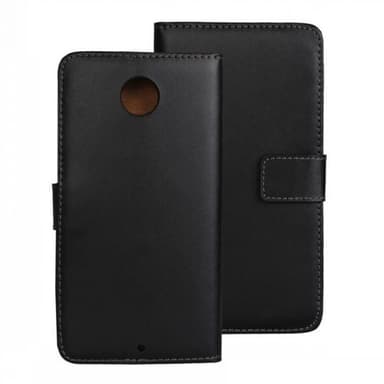 Plånboksfodral Äkta Skinn Google Nexus 6 - Vit