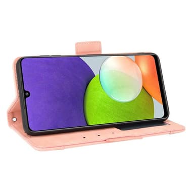 SKALO Samsung A22 4G 6-FACK Plånboksfodral - Rosa