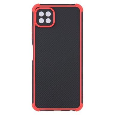 SKALO Samsung A22 5G Armor Hybrid Bumper Skal - Röd