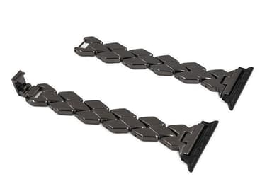 SKALO Metallarmband ""Flätad"" Apple Watch 38/40/41mm - Svart
