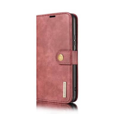 DG MING Samsung A22 4G 2-i-1 Magnet Plånboksfodral - Röd
