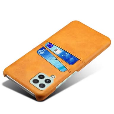 SKALO Samsung A22 4G PU-Läder Korthållare Skal - Ljusbrun