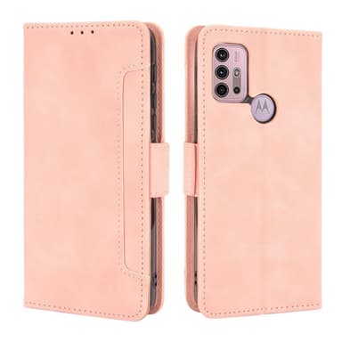 SKALO Moto G20/G30 6-FACK Plånboksfodral - Rosa