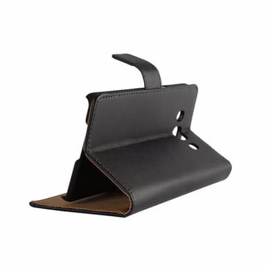 Plånboksfodral Äkta Skinn Samsung J7 2016 - Vit