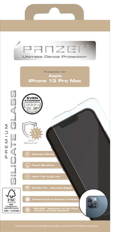 Panzer Full-Fit iPhone 13 Pro Max skärmskydd