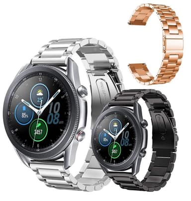 SKALO Länkarmband till Samsung Watch 3 41mm - Silver