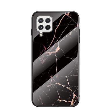SKALO Samsung A22 4G Marmor Härdat Glas TPU-skal - Motiv 5
