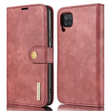 DG MING Samsung A22 4G 2-i-1 Magnet Plånboksfodral - Röd