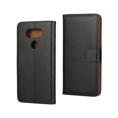 Plånboksfodral Äkta Skinn LG G5 - Svart