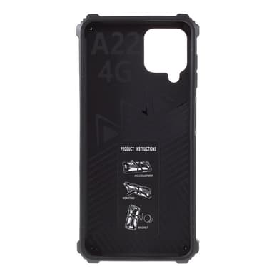 SKALO Samsung A22 4G Armor Phantom Hybrid Skal - Svart