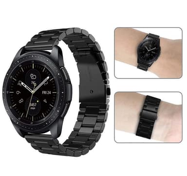 SKALO Länkarmband till Samsung Watch Active2 40mm - Svart