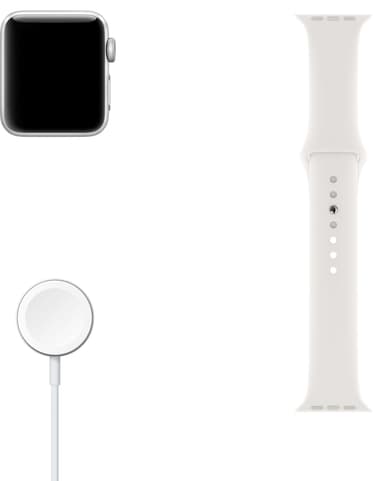 Apple Watch Series 3 38 mm (vitt sportband)