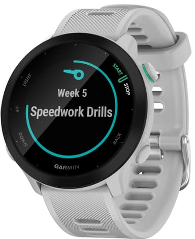 Garmin Forerunner 55 GPS sportklocka (vit)