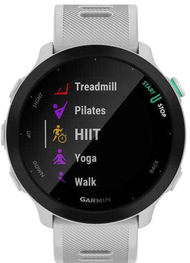 Garmin Forerunner 55 GPS sportklocka (vit)
