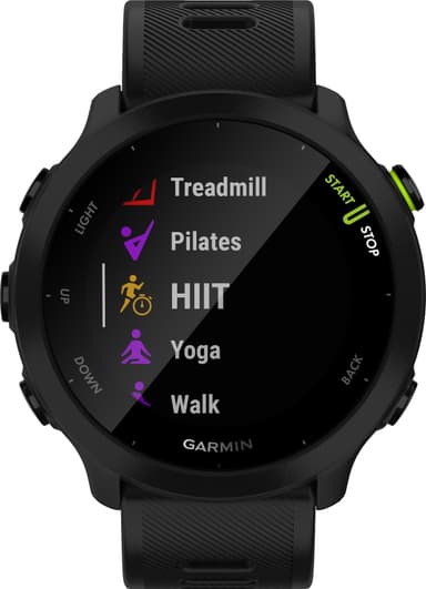 Garmin Forerunner 55 GPS sportklocka (svart)