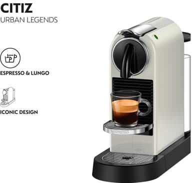 NESPRESSO® CitiZ kaffemaskin av DeLonghi, Vit