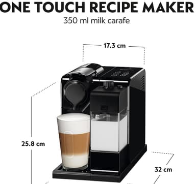 NESPRESSO® Lattissima Touch kaffemaskin av DeLonghi, Svart