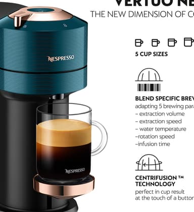 NESPRESSO® Vertuo Next kaffemaskin av DeLonghi, Luxury Teal
