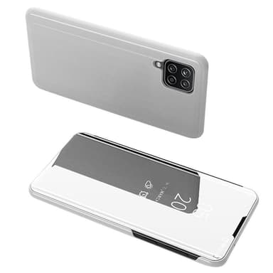 SKALO Samsung A22 4G Clear View Spegel fodral - Silver