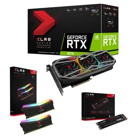 PNY GF RTX 3070 8GB XLR8 Gaming REVEL EPIC-X  LHR Bundle Pack 2