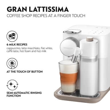 NESPRESSO® Gran Lattissima kaffemaskin av Nespresso, Vit