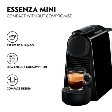 NESPRESSO® Essenza Mini kaffemaskin av Delonghi, Svart