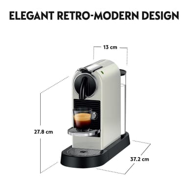 NESPRESSO® CitiZ kaffemaskin av DeLonghi, Vit