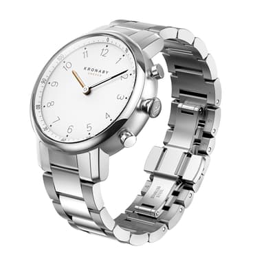 Kronaby Hybrid Smartklocka Nord 38mm stål vit urtavla
