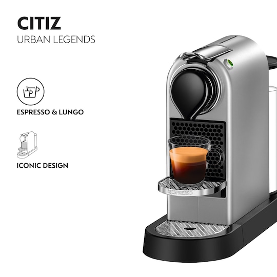 NESPRESSO® CitiZ kaffemaskin av Krups, Silver
