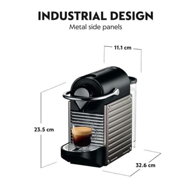 NESPRESSO® Pixie kaffemaskin av Krups, Electric Titan