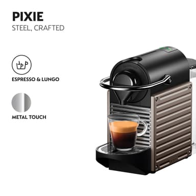 NESPRESSO® Pixie kaffemaskin av Krups, Electric Titan