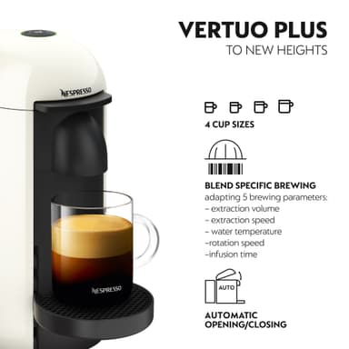 NESPRESSO® VertuoPlus kaffemaskin av Krups, Vit