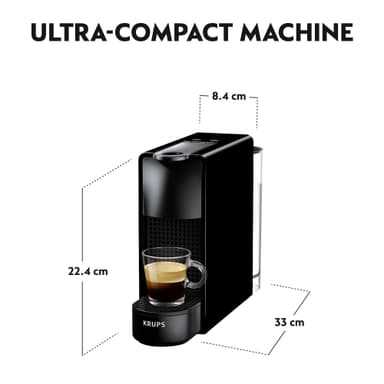 NESPRESSO® Essenza Mini kaffemaskin av Krups, Svart