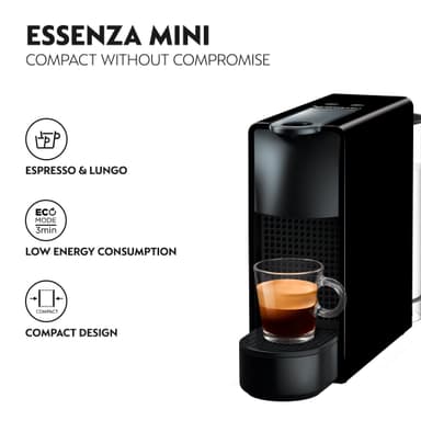 NESPRESSO® Essenza Mini kaffemaskin av Krups, Svart