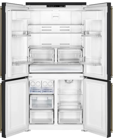 Smeg Serie Colonial French Door Kyl/Frys FQ60CAO5 (svart)