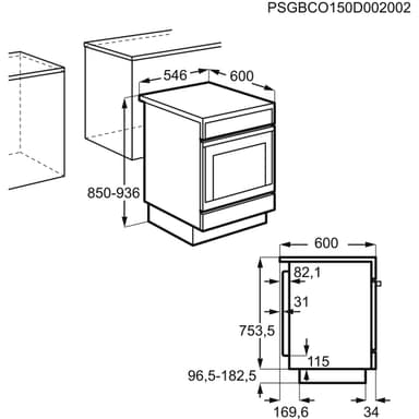 Electrolux Keramikspis EKC4011AOW (55cm 400 volt)
